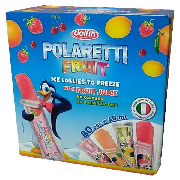 （80本入 ドルフィン ポラレッティ フルーツ 40ml×80本）オレンジ チェリー レモン ストロ...