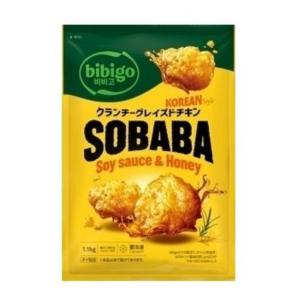 冷凍品 SOBABA クランチーグレイズド チキン 1.1kg コリアン 唐揚げ 韓国 からあげ はちみつ 醤油 風味 簡単 調理 おかず おつまみ 大容量 CJ BIBIGO 67336
