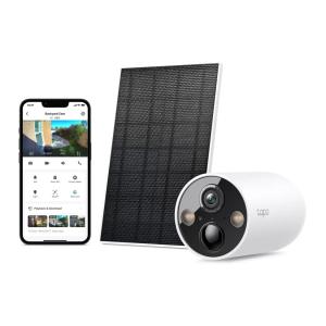 TP-Link tapo フルワイヤレス セキュリティカメラ ソーラーパネル付き TC85KIT ワイヤレス接続 スマホ連携 防水 防塵 高画質 屋外 暗視カメラ 71092 -637
