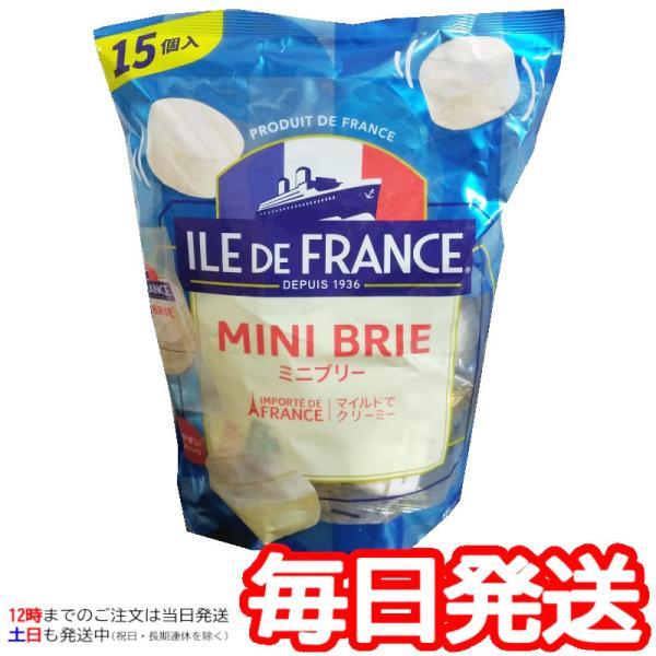 冷蔵品（ILE DE FRANCE ミニブリー チーズ 15個入り）1個25g 個包装 イル ド フ...