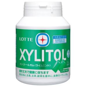 （ロッテ キシリトール メガボトル ライムミント ガム 290g）XYLITOL 特定保健用食品 特保 歯 丈夫 健康 LOTTE 口 食後 コストコ 574225