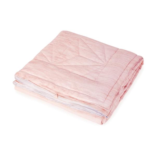 和柄文様 洗える本麻夏掛ふとん 「麻乃葉(あさのは)」 薄紅 SS(シングルショート) SAH164...