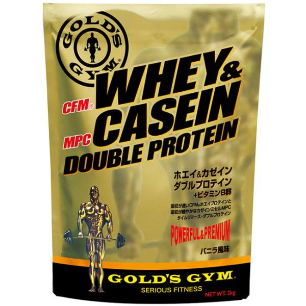 GOLD`S GYM（ゴールドジム）ホエイ＆カゼインダブルプロテイン バニラ風味 900g