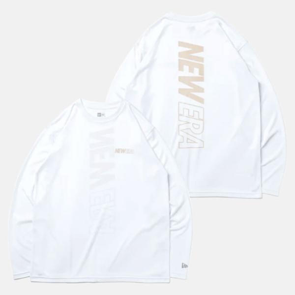 NEW ERA（ニューエラ）長袖 テック Tシャツ Rear Vertical Logo ホワイト ...