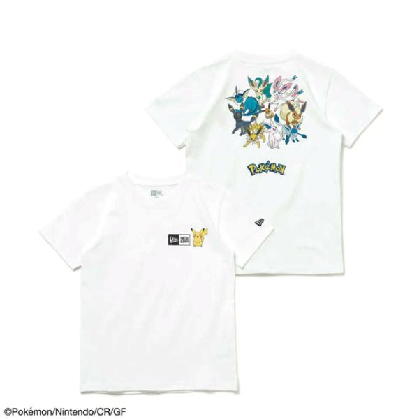 NEW ERA ニューエラ Youth 半袖 コットン Tシャツ ポケモン ピカチュウ イーブイフレ...