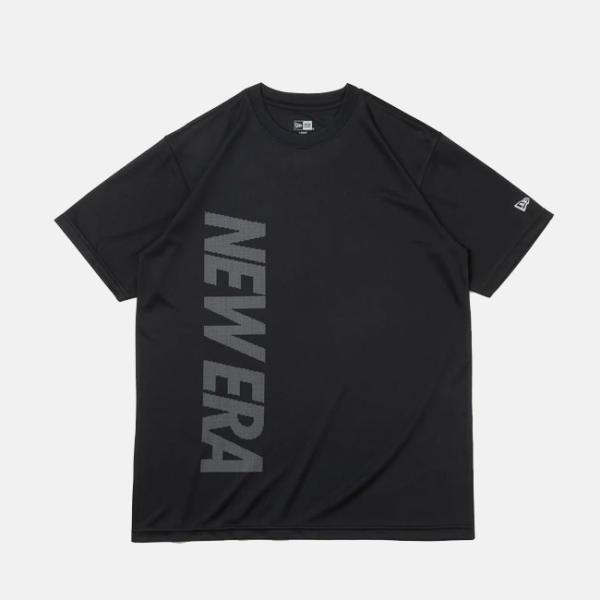 NEW ERA ニューエラ 半袖 テック Tシャツ Vertical Dot Logo ブラック P...