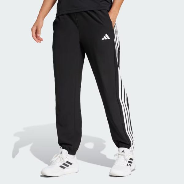 adidas アディダス ウィメンズ トレインエッセンシャル 3ストライプス ウーブンジョガー KQ...