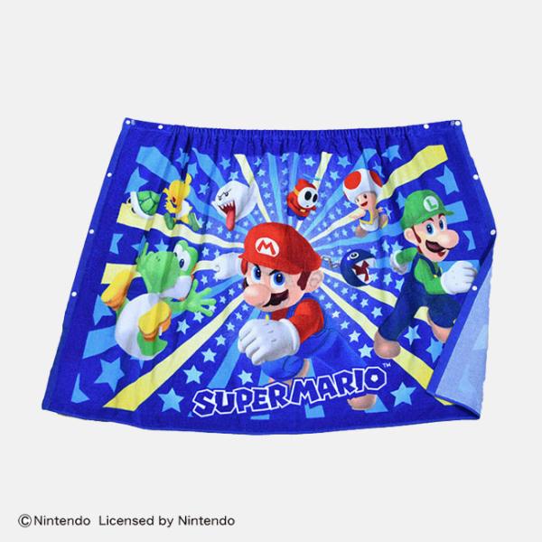 marushin 丸眞 マリオ スターチェイス 80cm丈 巻きタオル