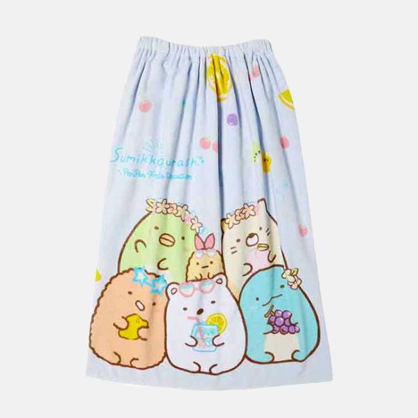 marushin 丸眞 すみっコぐらし フルーツバケーション 80cm丈 巻きタオル