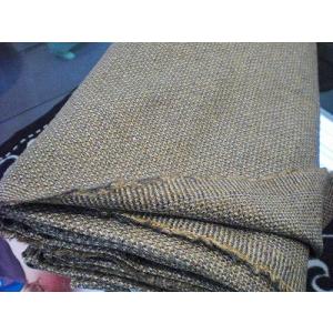 閉店大セール　お買得　【ウール/バーズアイ】イタリ―製輸入生地　グリーンミックス　ウール100%　1...