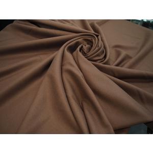 閉店大セール　お買得　【ウール　ツイル無地】　フランス製,輸入生地,　茶　140cm2.5m　ウール...