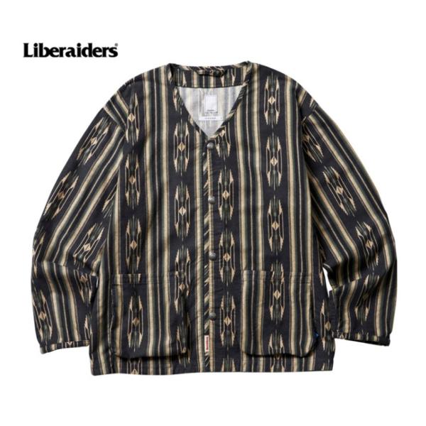 Liberaiders リベレイダース NATIVE PATTERN FLANNEL CARDIGA...