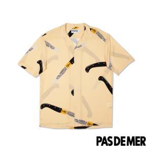 【PAS DE MER/パドゥメ】KNIVES SHIRT 半袖シャツ / NATURAL ナチュラルホワイト 白｜itempost