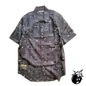 【THE HUNDREDS/ザ・ハンドレッツ】GEO SS WOVEN 半袖シャツ / BLACK ブラック 黒｜itempost