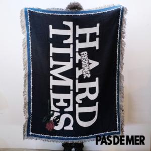 【PAS DE MER/パドゥメ】HARD TIME BLANKET ブランケット / BLACK ブラック｜itempost