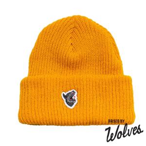 【RAISED BY WOLVES/レイズドバイウルブス】SOUVENIR WATCH CAP ニット帽 / GOLD｜itempost