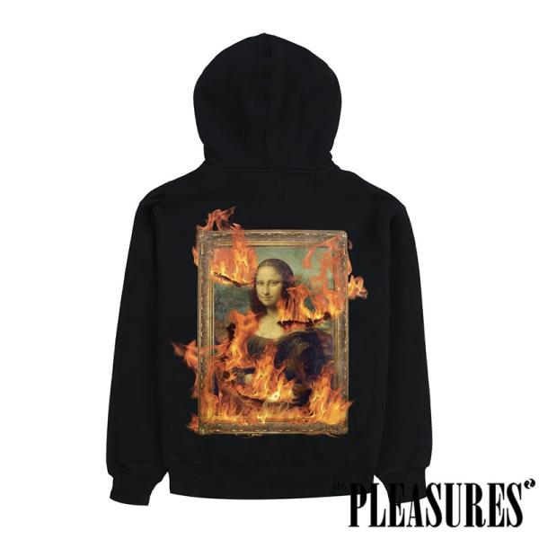 【PLEASURES/プレジャーズ】BURN AGAIN HOODIE パーカー / BLACK