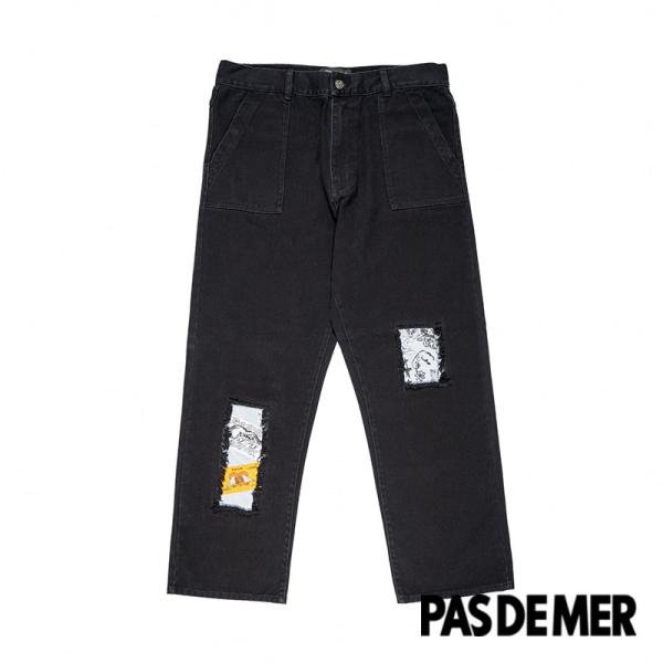 【PAS DE MER/パドゥメ】ZEBRA PANTS パンツ / DARK BLUE