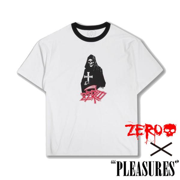 【PLEASURES/プレジャーズ×ZERO SKATEBOARDS】REAPER RINGER T...