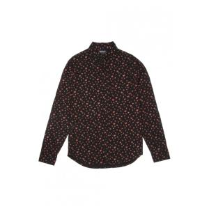 【THE HUNDREDS/ザ・ハンドレッツ】CURTIS LS WOVEN / BLACK ブラック 黒｜itempost