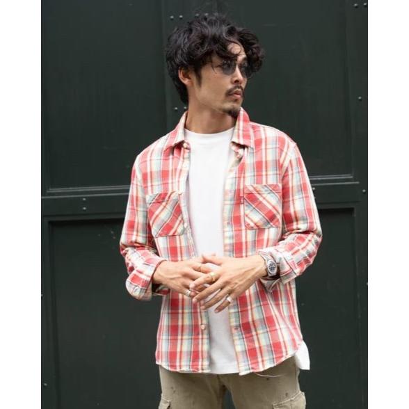 ★【TMTティーエムティー】★ VINTAGE HEAVY PLAID SHIRTS(3色）TSHF...