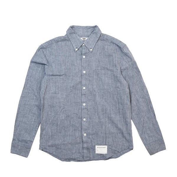 【TMTティーエムティー】 COTTON LINEN CHAMBRAY SHIRTS-TSHS240...