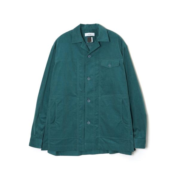 【FACETASM ファセッタズム】CORDUROY SHIRT/BLUE×GREEN/ブルー×グリ...