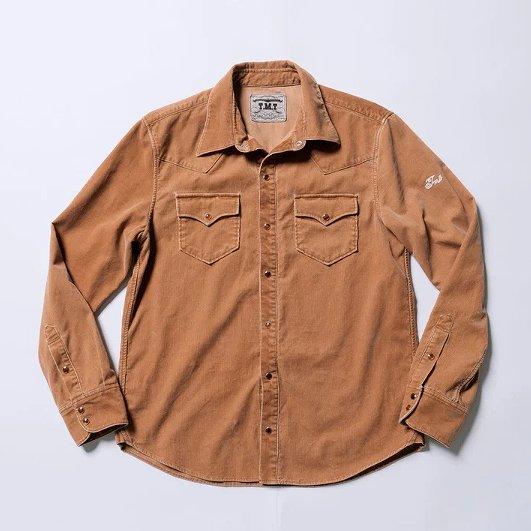 【TMTティーエムティー】コーデュロイウエスタンシャツ(2色）