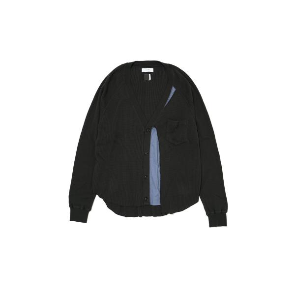【25SS】【FACETASM ファセッタズム】LAYERD WAFFLE KNIT CARDIGA...
