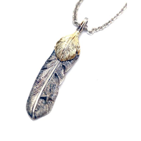 【TMT ティーエムティー】DOUBLE FEATHER TOP(LARGE) / SILVER（T...