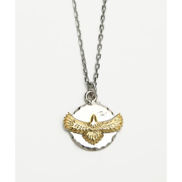 【TMT ティーエムティー】EAGLE COIN NECKLACE(GOLD &amp; SILVER)（T...