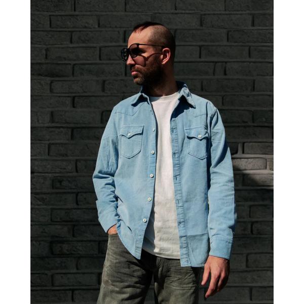 【TMTティーエムティー】コーデュロイウエスタンシャツ（TSHF2505）(2色）