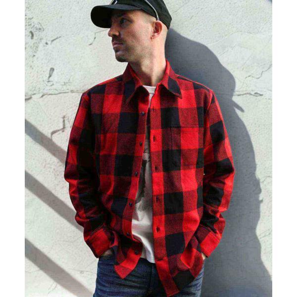 【TMTティーエムティー】BUFFALO CHECK SHIRTS　BLUE（TSHS25SP01）
