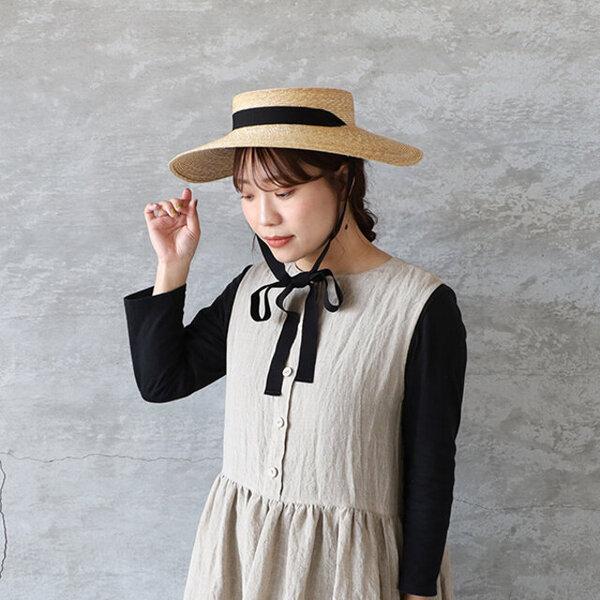 mature ha. マチュアーハ 5mm braid straw hat middle2 ガーデン...