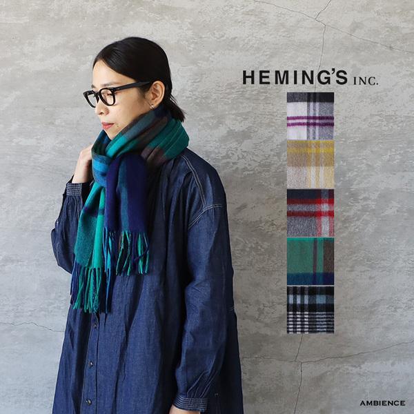 HEMINGS ヘミングス トラディショナルストール ホワイト イエロー レッド ブルー ブラック ...