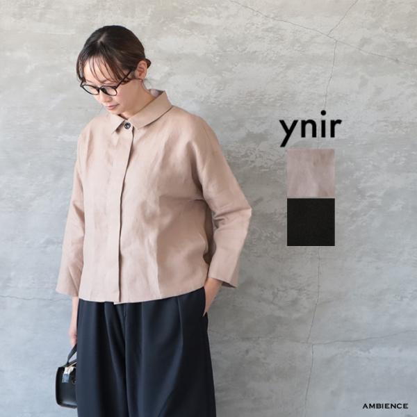 ynir｜リネンクロス トラックシャツ