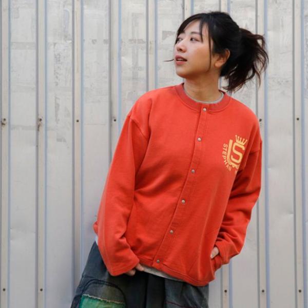 あったかポケット 裏毛 クルーネック カーディガン