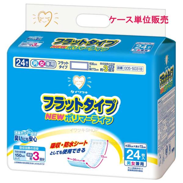 ニューポリマーライフ ２４枚×８袋（１９２枚入）【ケース販売】（吸収回数約3回分）