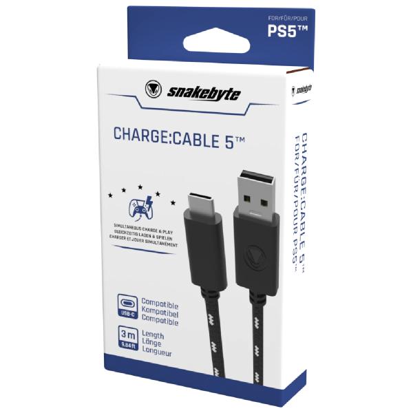 スネークバイト 公式 SnakeByte SONY PS5 USBケーブル CHARGE:CABLE...