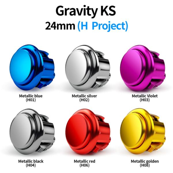 【ハメ込み式 24φ メタリック 単品】Qanba Gravity クァンバ グラビティ KS メカ...
