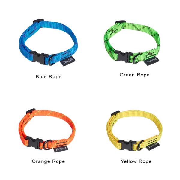 フローフォールド/Flowfold Recycled Rope Dog Collar - Small...