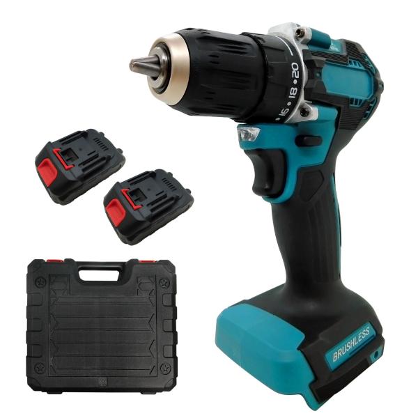 充電式電動ドリルドライバー 21V(本体、ケース、電池x2、充電機付) [DRILL-D30-S12...
