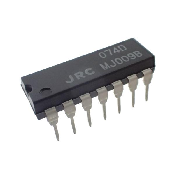 オペアンプ クアッド 4回路  QUAD Operational Amplifier NJM074D...