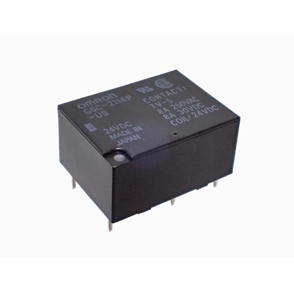 OMRON 小型高容量 形G6C DC24V パワーリレー G6C-2114P-US 24VDC
