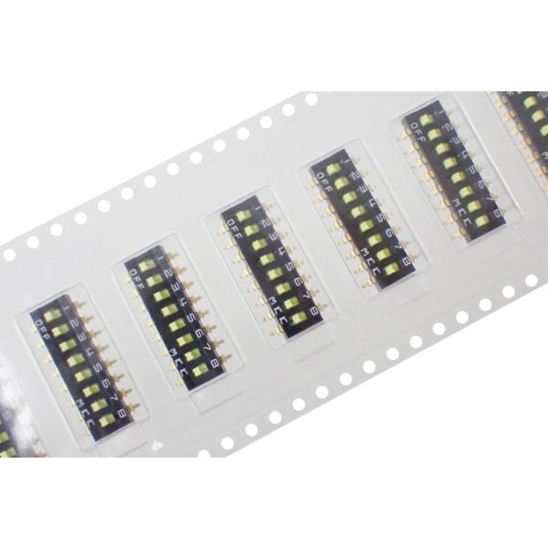 MKK SMD DIPスイッチ スライドスイッチ 8P 8極 凸型ツマミタイプ DMS-8-HR (...