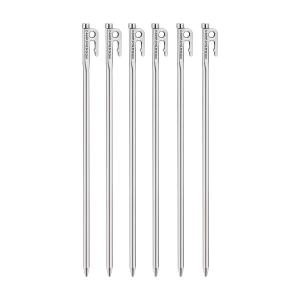 ステンレス鋼420J鍛造ペグ 40cm 6本 R-40