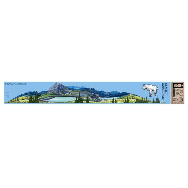 Hydrascape Glacier National Park Infinity Sticker&amp;...