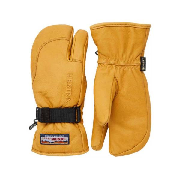 HESTRA 3-FINGER GTX FULL LEATHER / Tan