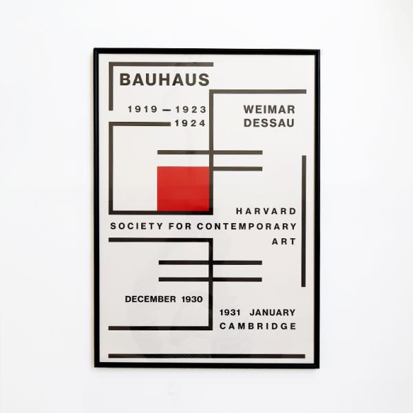 Bauhaus バウハウス｜Bauhaus Harvard A2 Black アートポスター