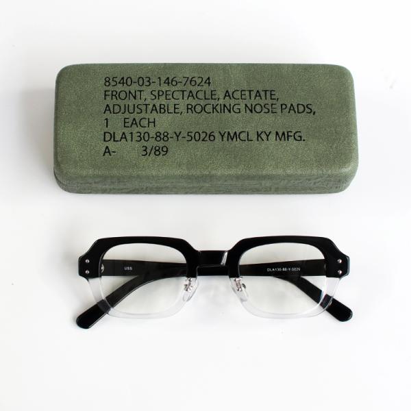 USSタイプ S9 アイウェア フレーム (ピュアブラック/クリア×クリア)